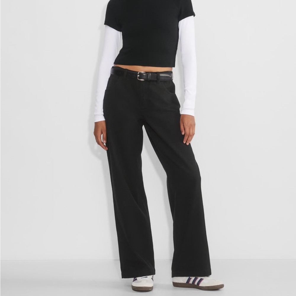 NWT Black Aritzia Hamilton Pants Women’s Size 4 | Wide leg fit, low rise